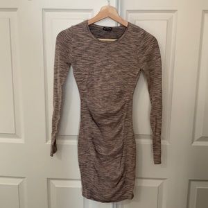 Ruched fitted Express dress